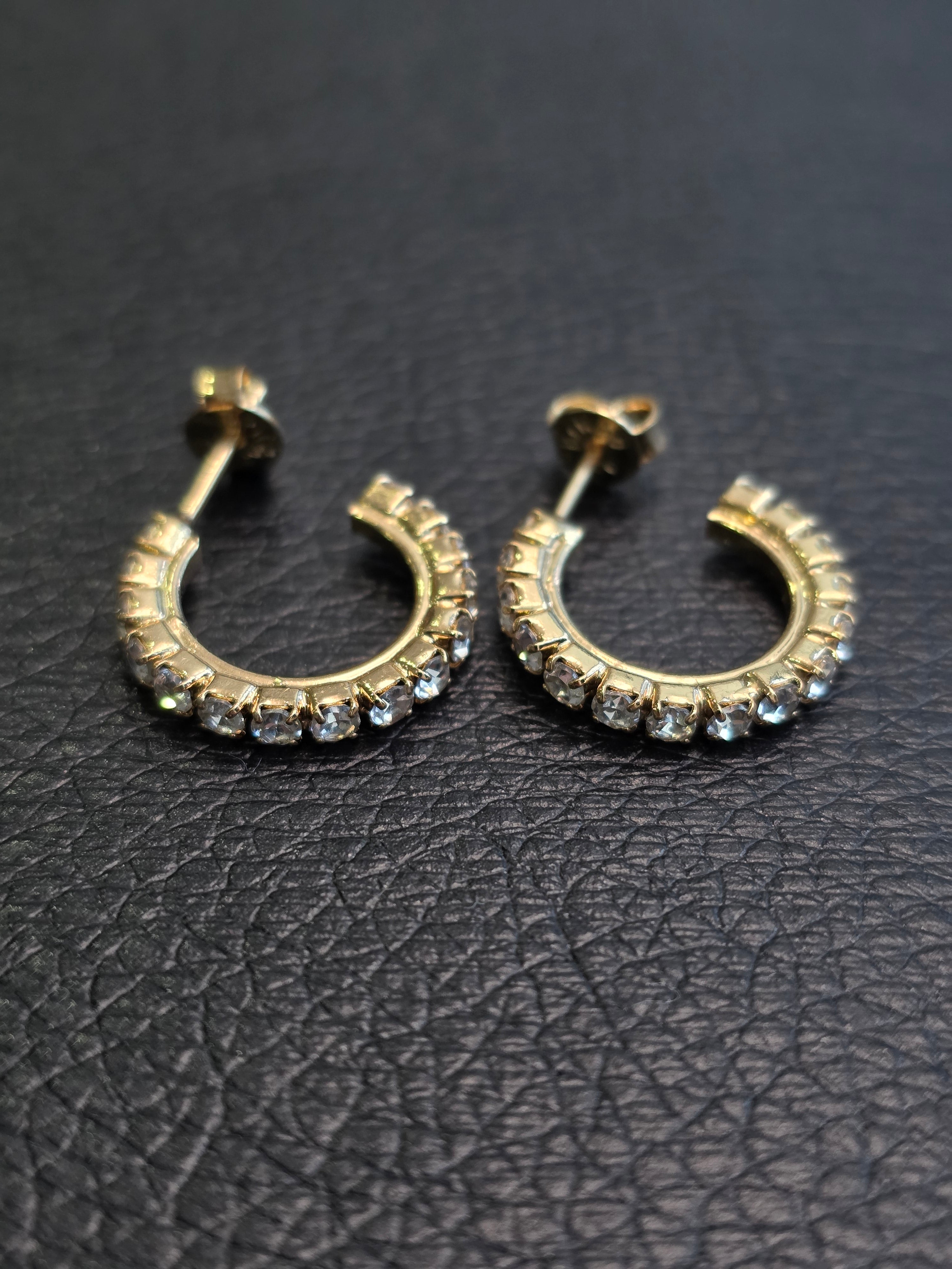 Argollas con brillantes