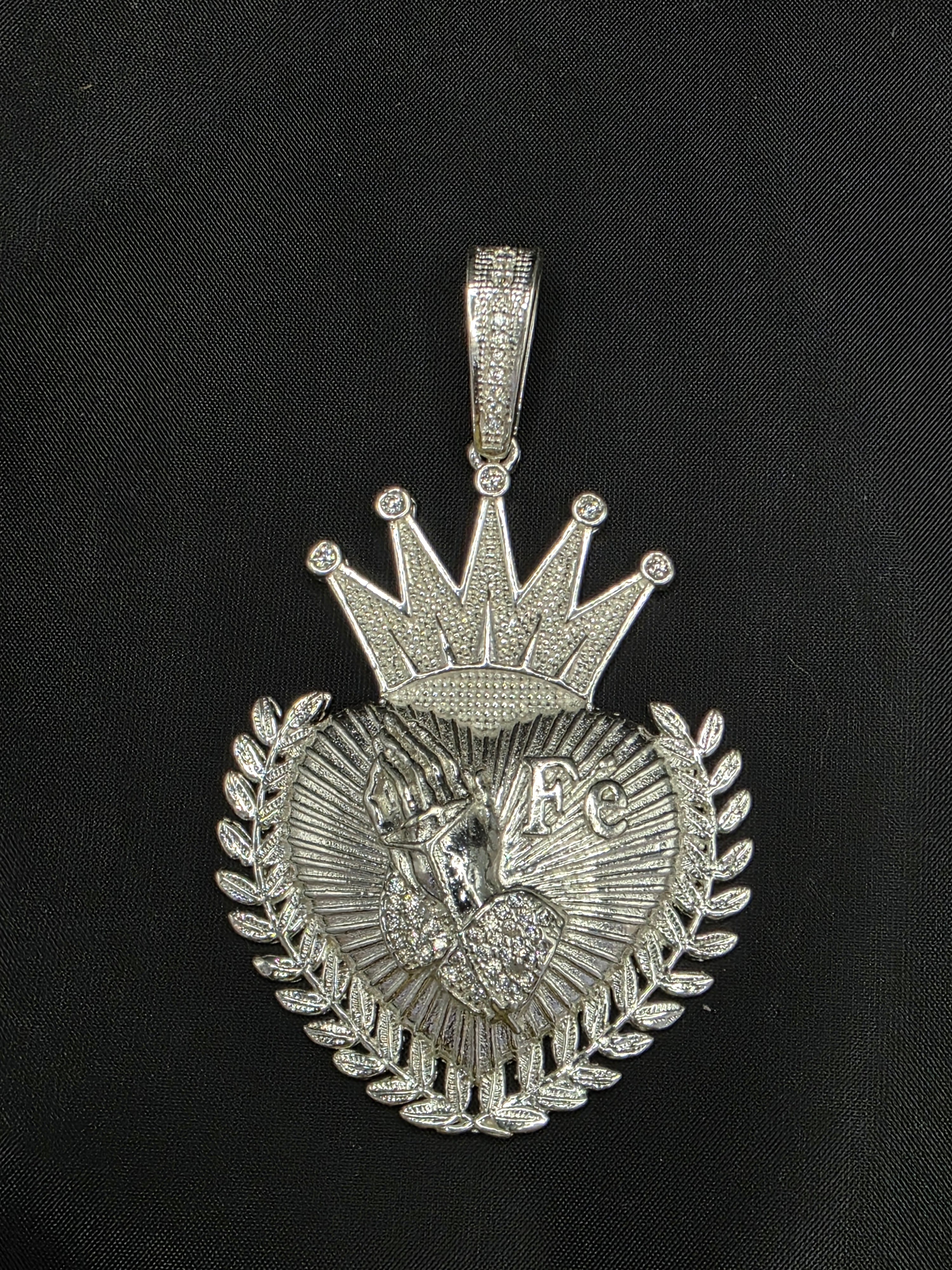 Colgante corazon fé